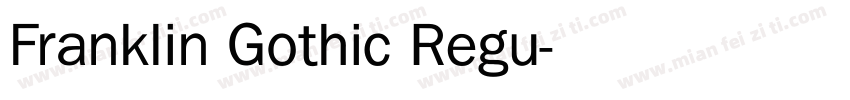 Franklin Gothic Regu字体转换